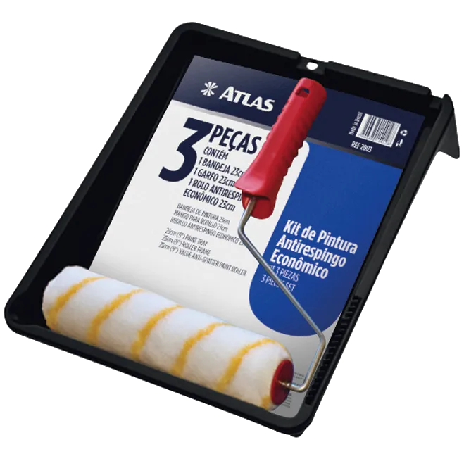 Atlas Kit antirrespingo — Rolo, bandeja e cabo