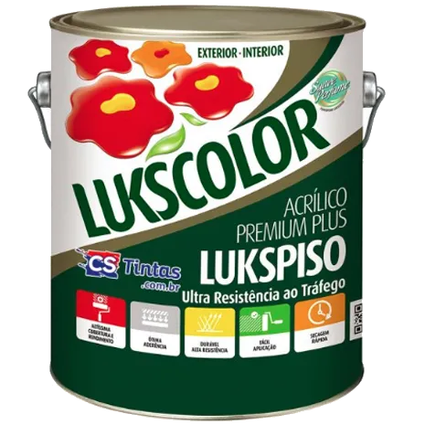 Lukscolor LuksPiso — Tinta para piso · 3,6 L