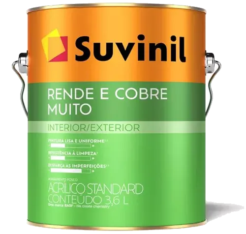 Suvinil Rende e Cobre Muito — Acrílico · 3,6 L