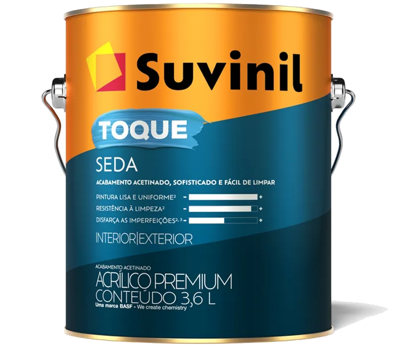 Suvinil Toque Seda — Acrílico premium · 3,6 L